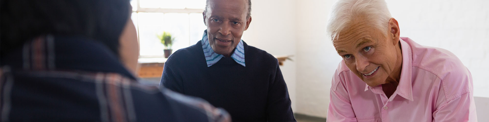 Elderly Gentlemen in a Meeting